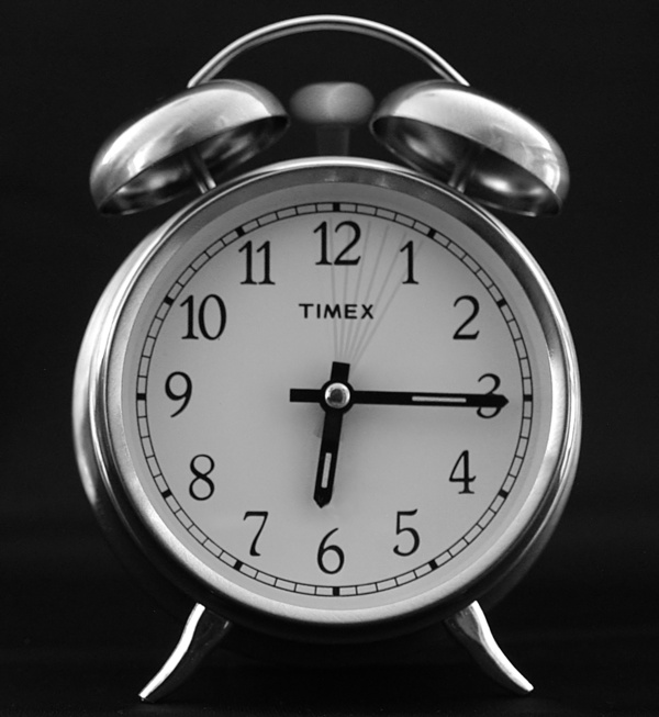 A Timex alarm clock